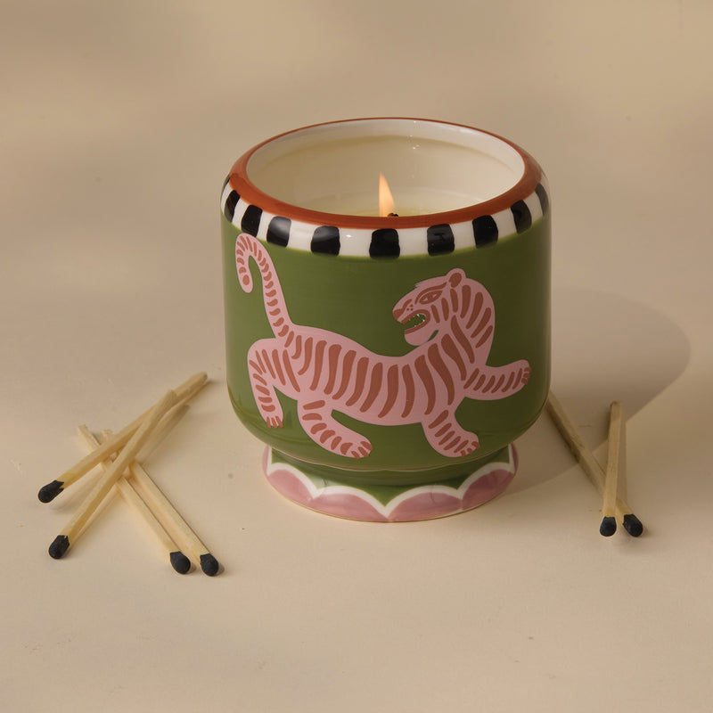 Vela en cuenco cerámico Paddywax - Cedro negro e Higo 🐯