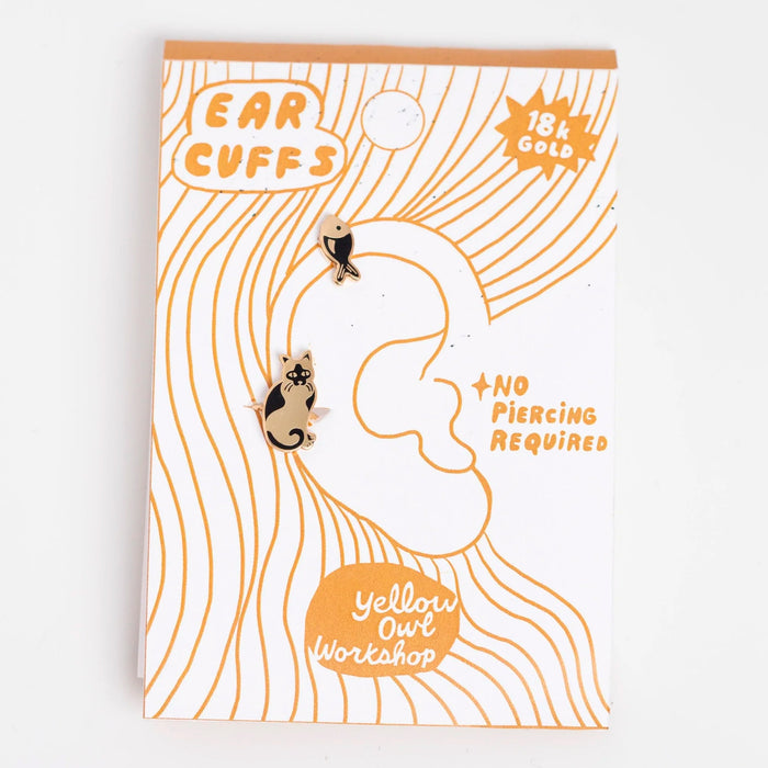 Ear Cuffs - Cat and Fish 🐱🐟