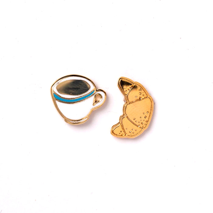Pendientes - Coffee and Croissant ☕🥐