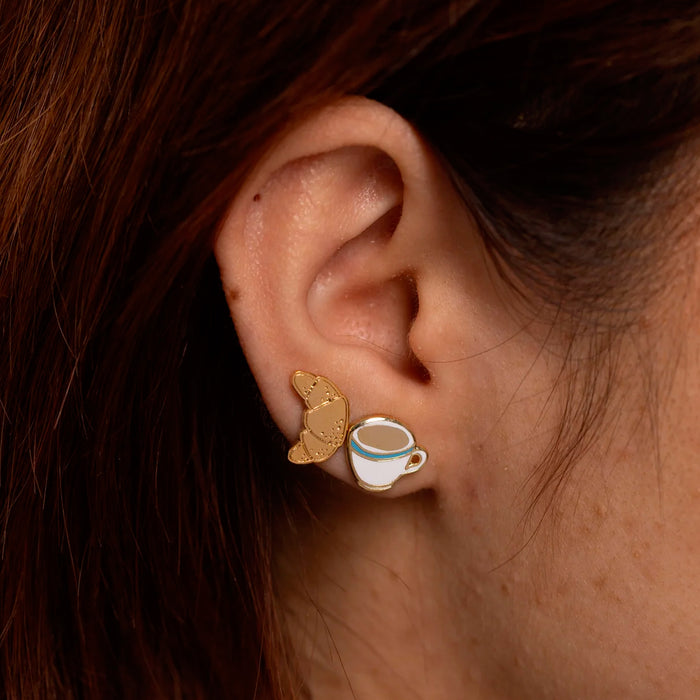 Pendientes - Coffee and Croissant ☕🥐