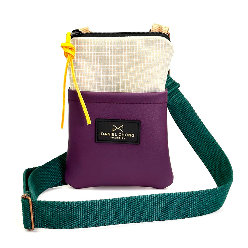 Phone Sling Impermeable Daniel Chong - Beige y violeta