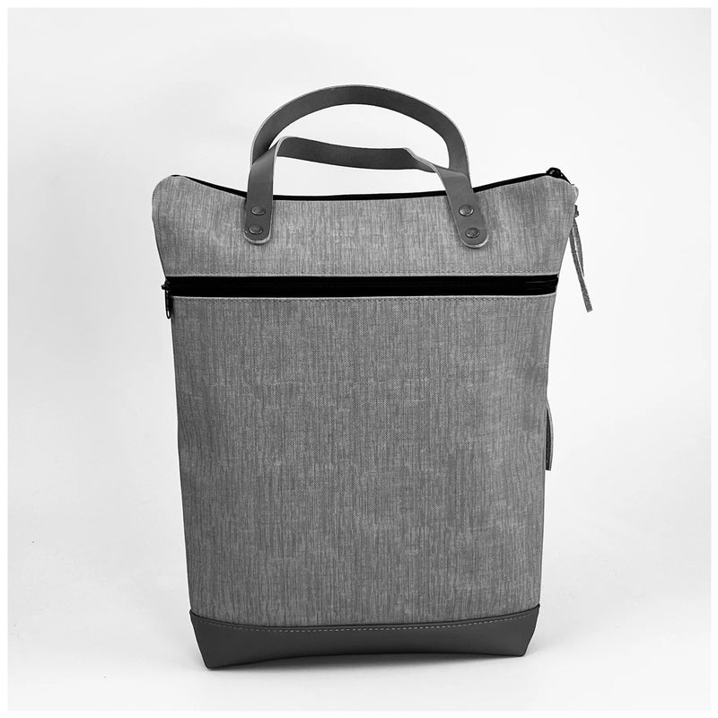 Bolso Book Holder Impermeable con bolsillo extra Daniel Chong - Gris con bolsillo menta