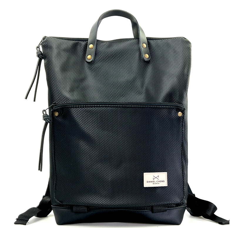 Mochila Book Holder Zafiro con bolsillo extra Daniel Chong - Negro