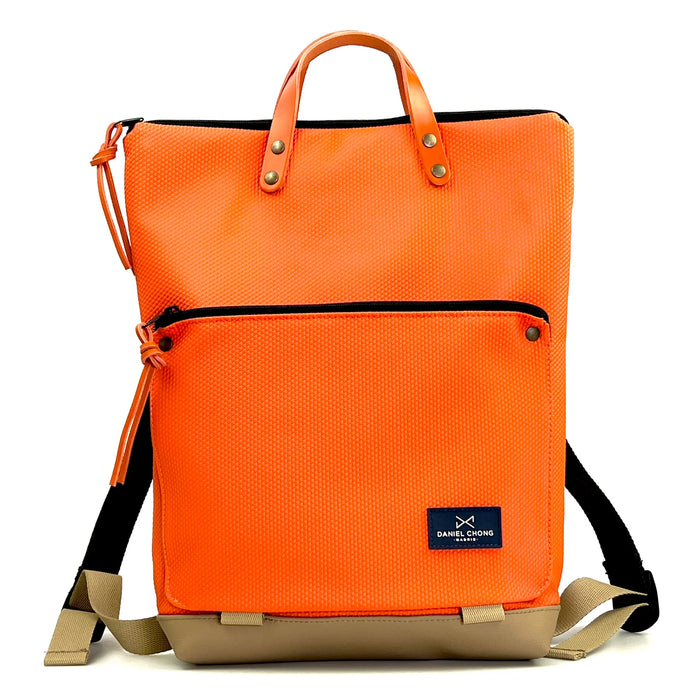 Mochila Book Holder Zafiro con bolsillo extra Daniel Chong - Naranja