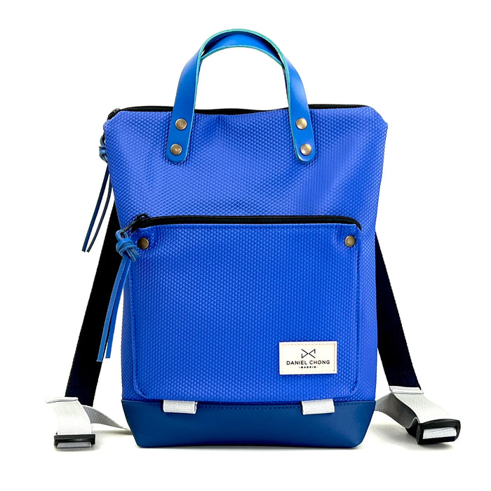 Mochila Mini Book Holder Zafiro con bolsillo extra Daniel Chong - Azul