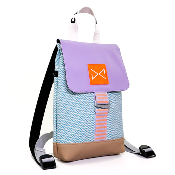 Mochila The Hook Mini Impermeable con bolsillo extra Daniel Chong - Solapa Lila