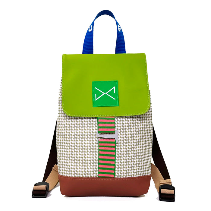 Mochila The Hook Mini Impermeable con bolsillo extra Daniel Chong - Solapa Verde