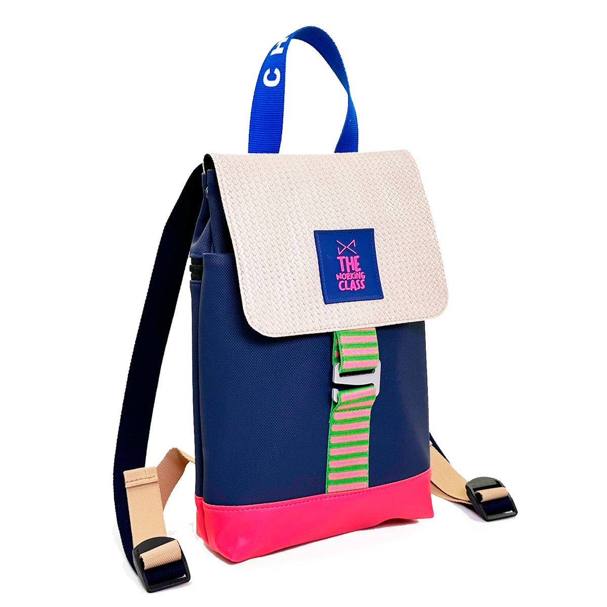 Mochila The Hook Mini Impermeable con bolsillo extra Daniel Chong - Solapa Beige
