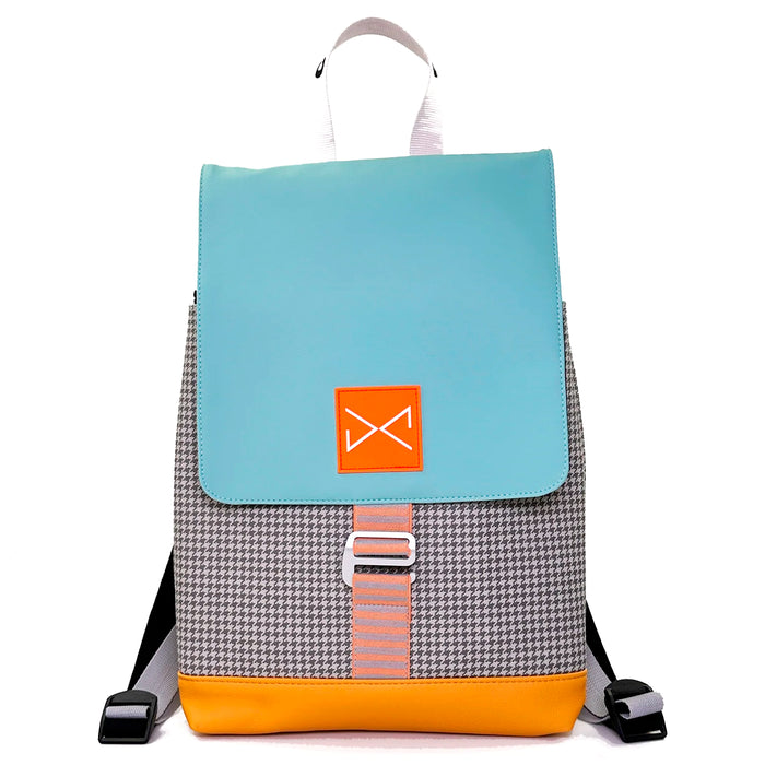 Mochila The Hook Impermeable con bolsillo extra Daniel Chong - Solapa Azul