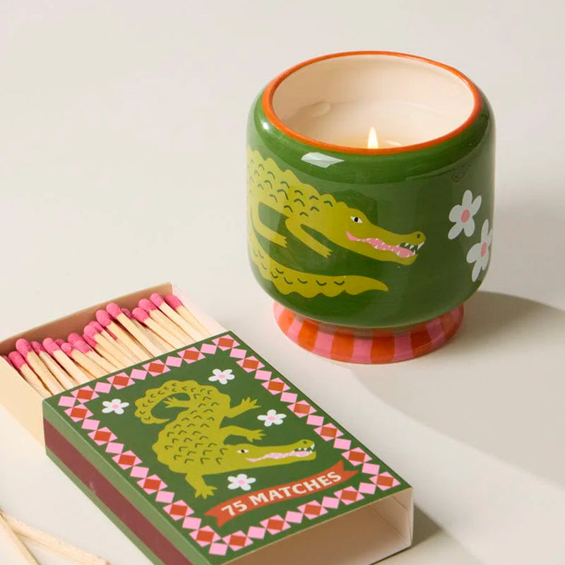 Vela en cuenco cerámico Paddywax - Prickly Pear 🐊