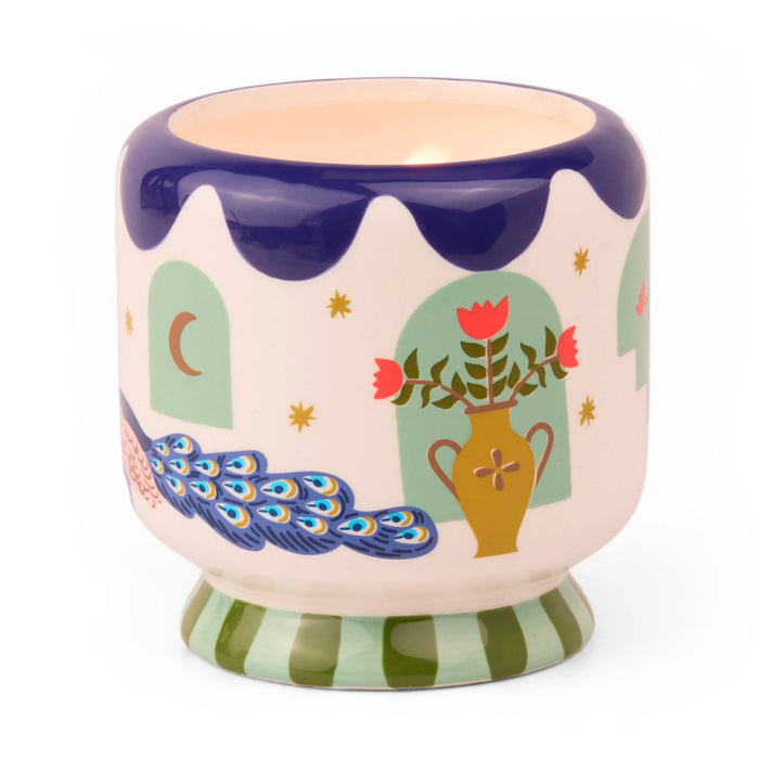 Vela en cuenco cerámico Paddywax - Misted Lime 🦚