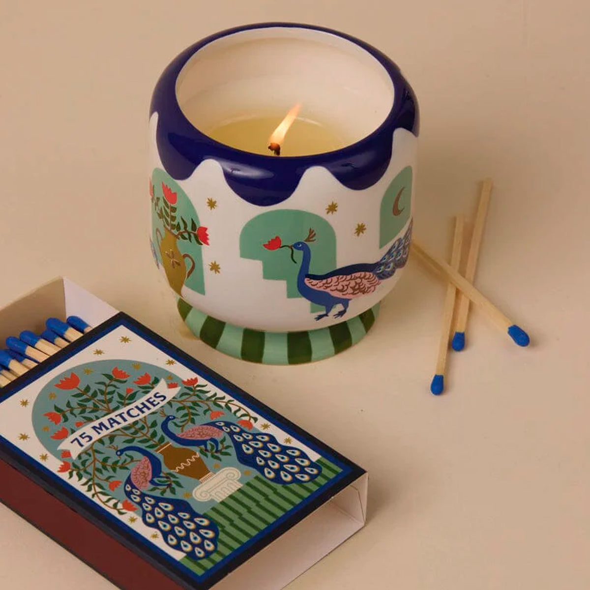 Caja de cerillas Paddywax - Peacock 🦚