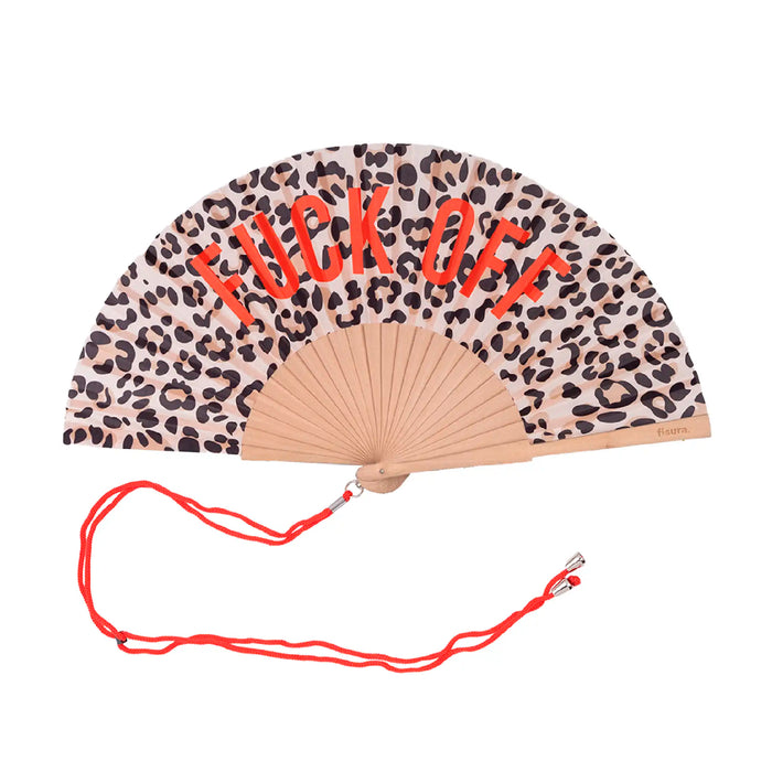 Abanico Fisura - "Fuck off" leopardo