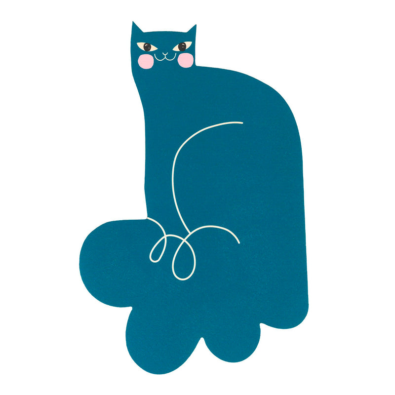 Decoración de pared - Gato azul