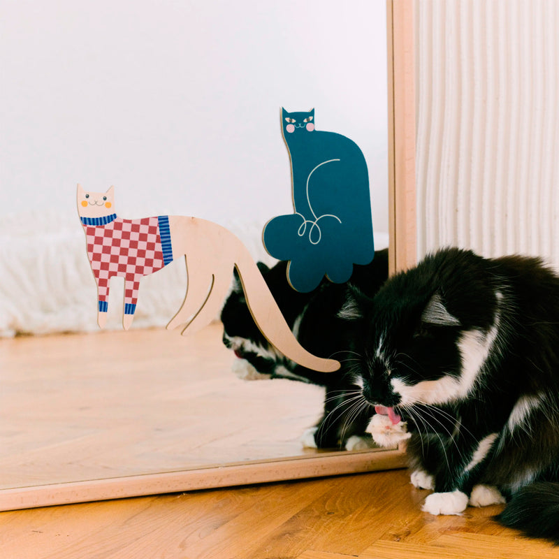 Decoración de pared - Gato azul
