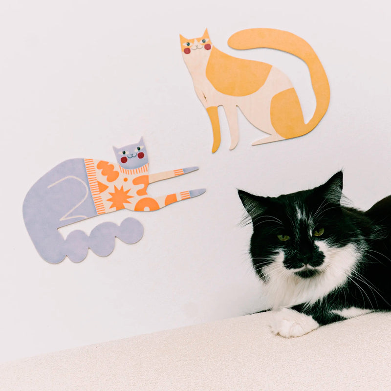 Decoración de pared - Gato con jersey
