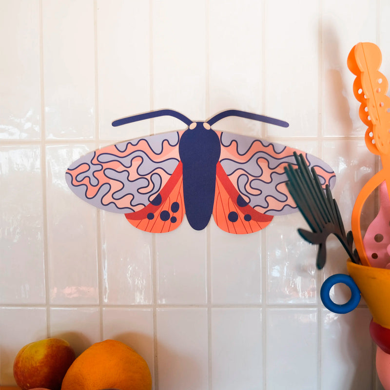 Decoración de pared - Polilla avispa escarlata