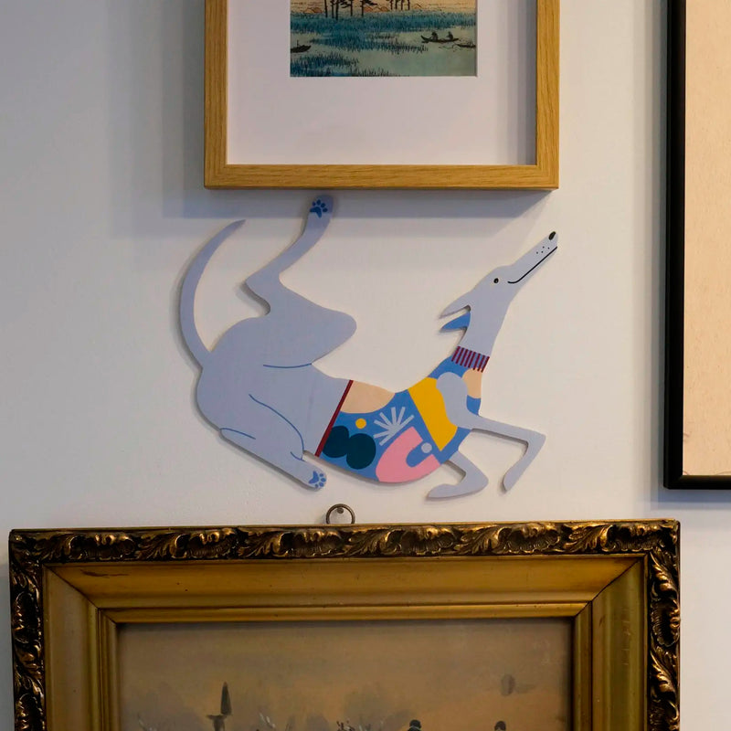 Decoración de pared - Perro gris