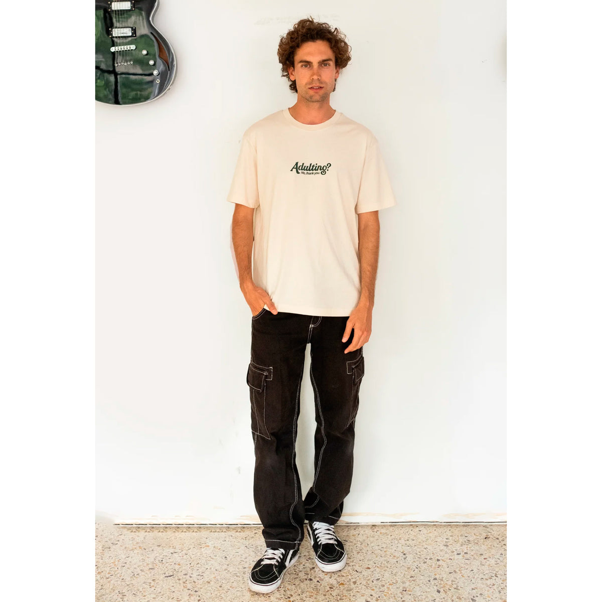 Camiseta Nostalgic Apparel - "Adulting? No, Thank You"