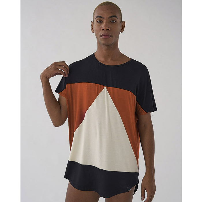 Camiseta Pitagora - Aequilaterus Negro Teja