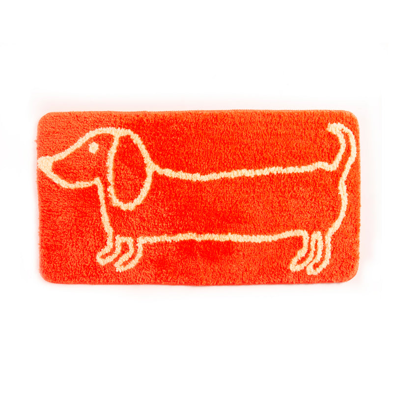 Alfombra de baño - Teckel Naranja