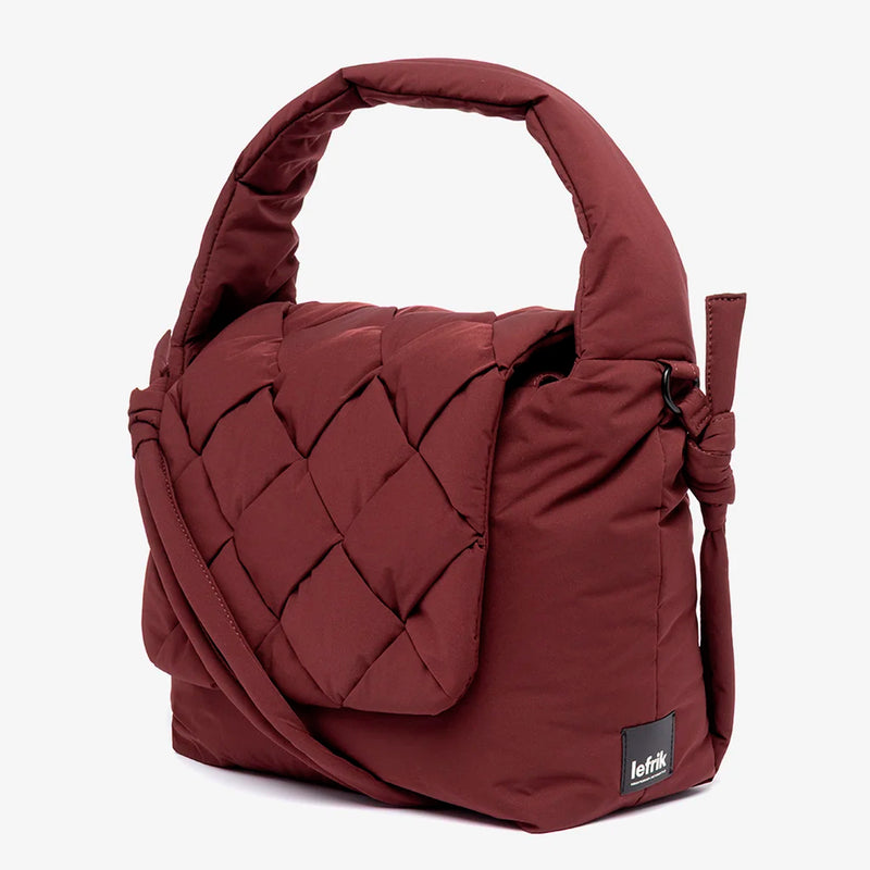 Bolso Lefrik - Ani Braided Burgundy