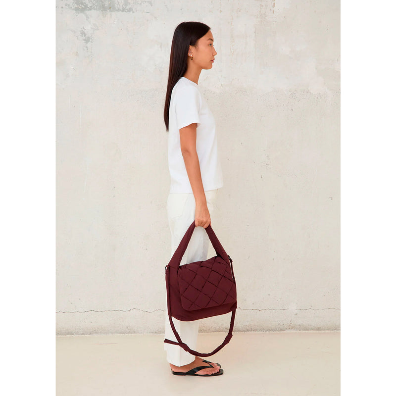 Bolso Lefrik - Ani Braided Burgundy