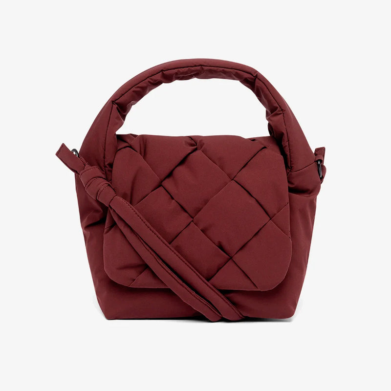 Bolso Lefrik - Ani Mini Braided Burgundy