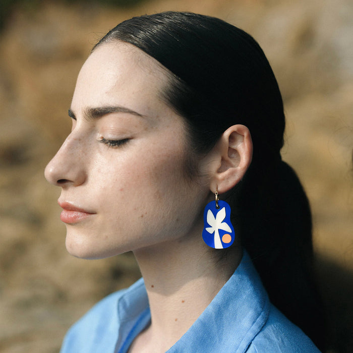 Pendientes de aro - Area naranja