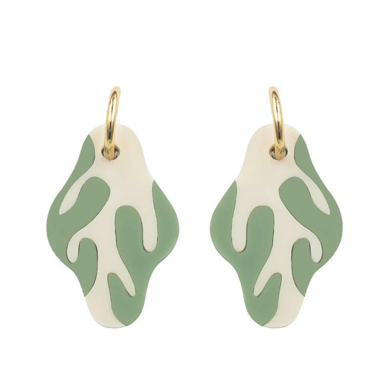 Pendientes de aro - Udra verde