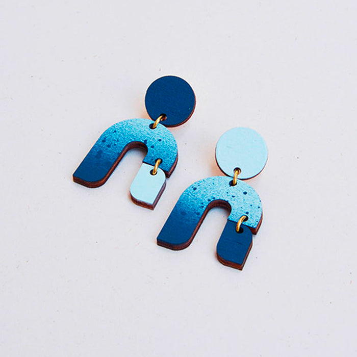 Pendientes - Dangle Earrings Deep Blue / Ice Blue