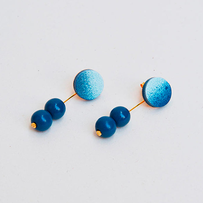 Pendientes - Earrings Deep Blue / Ice Blue