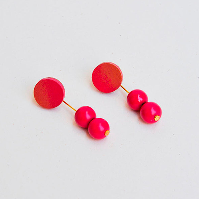Pendientes - Earrings Magenta / Cinnamon