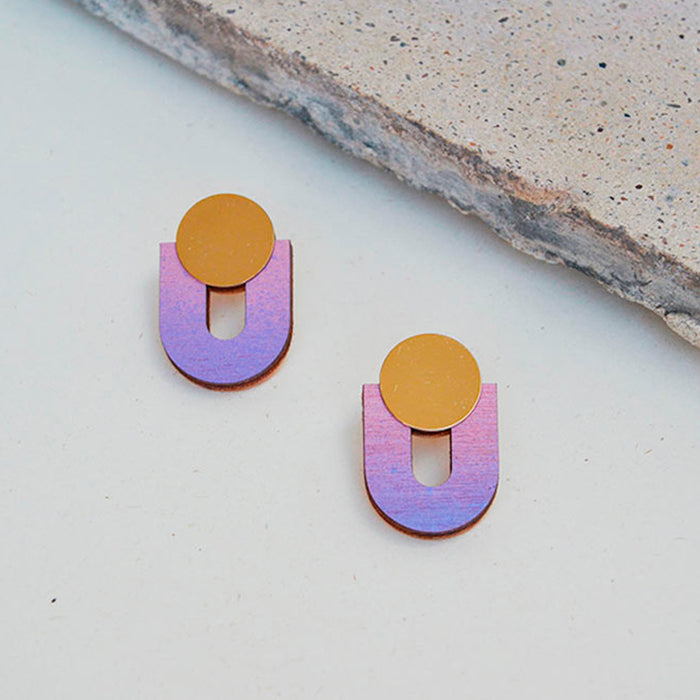 Pendientes - Studs Lilac / Dusty Rose