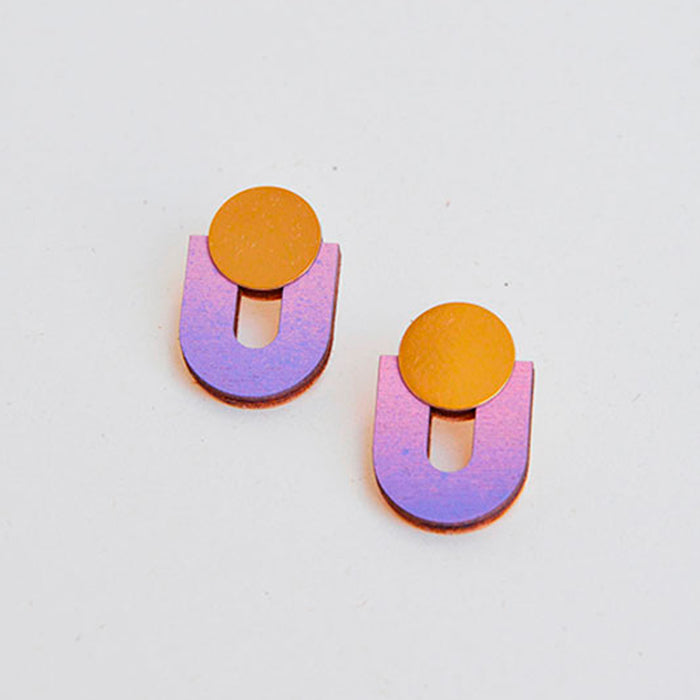 Pendientes - Studs Lilac / Dusty Rose
