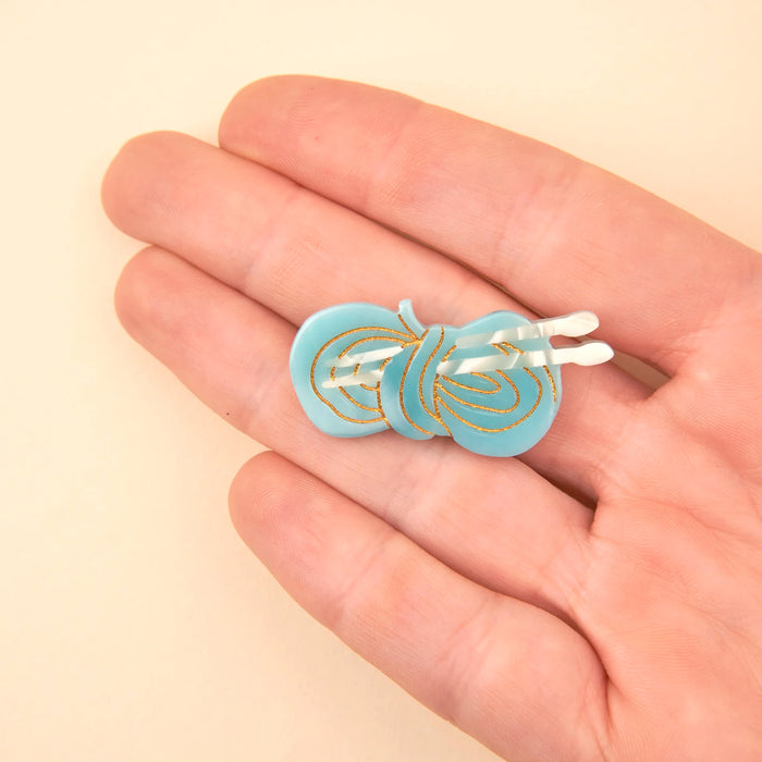 Pasador de pelo - Ovillo de lana 🧶