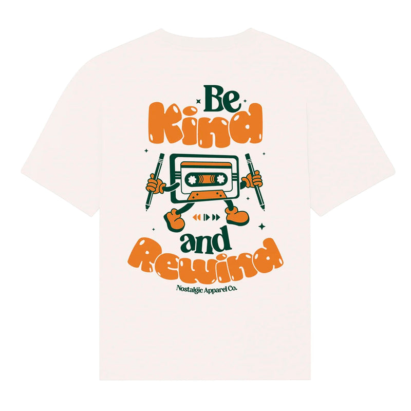 Camiseta Nostalgic Apparel - "Be Kind and Rewind"