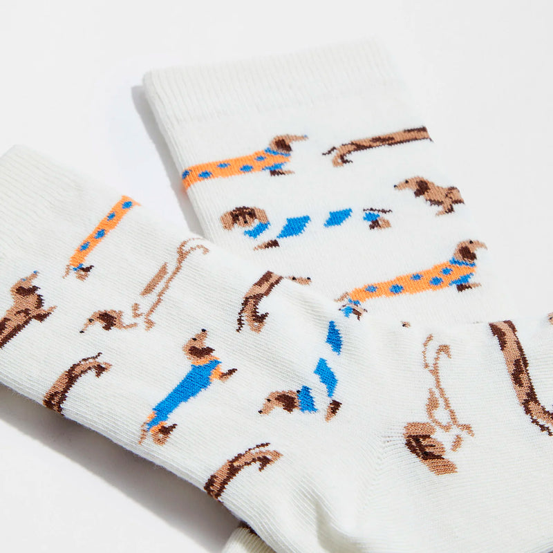 Calcetines Besocks - BePets Offwhite 🐶🌭