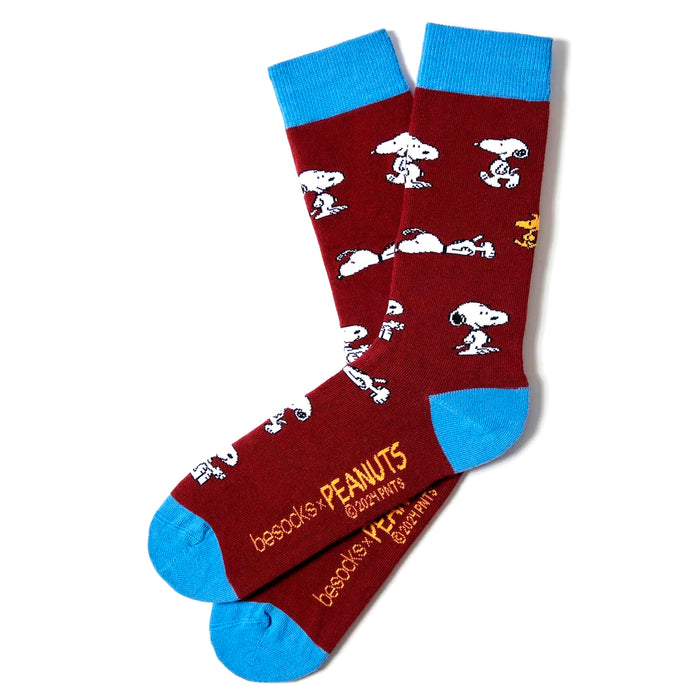 Calcetines Besocks - BeSnoopy Burgundy