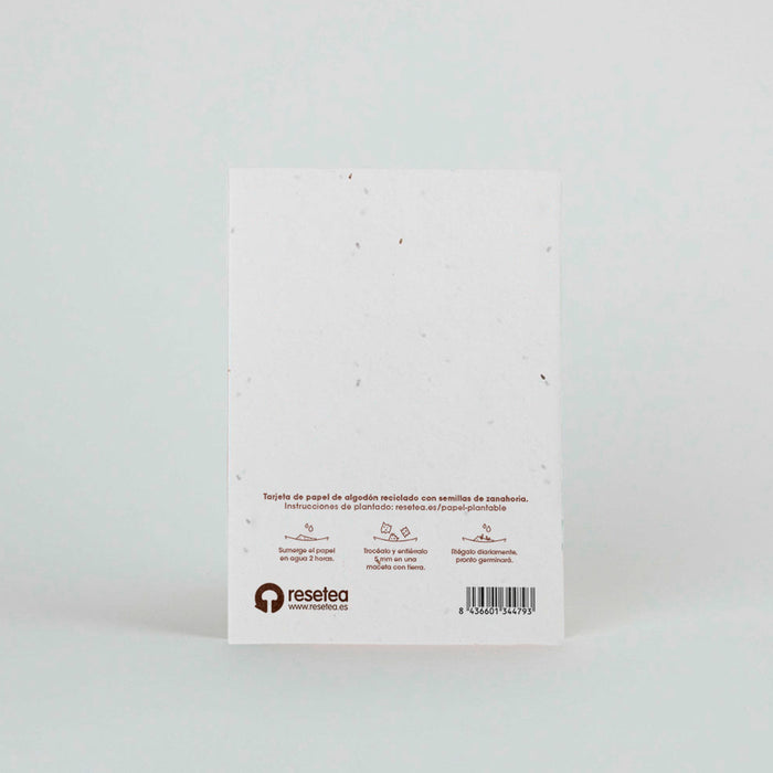 Postal plantable - "Bienvenido" 👶