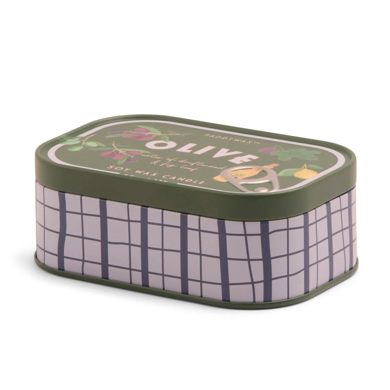 Vela en lata Paddywax - Oliva