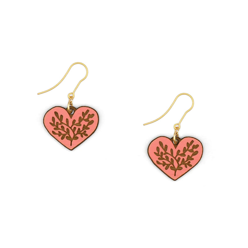Pendientes Materia Rica - Blush heart