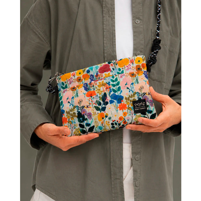Bolsito Cuerda Casa Peseta - Florecillas