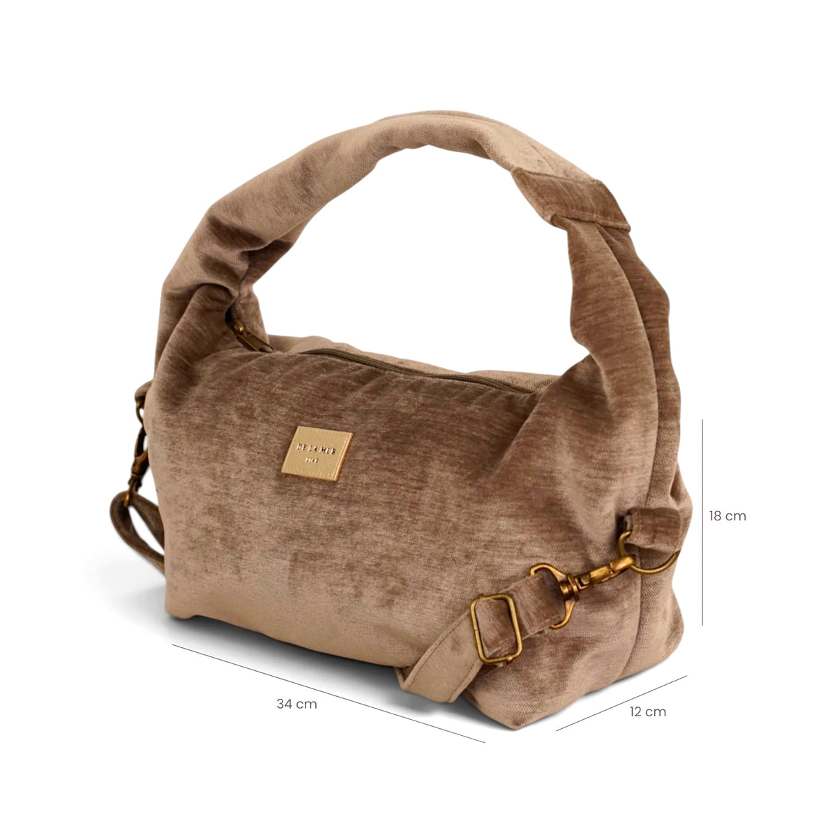 Bolso De La Mur - Fiesta Mediano Choco