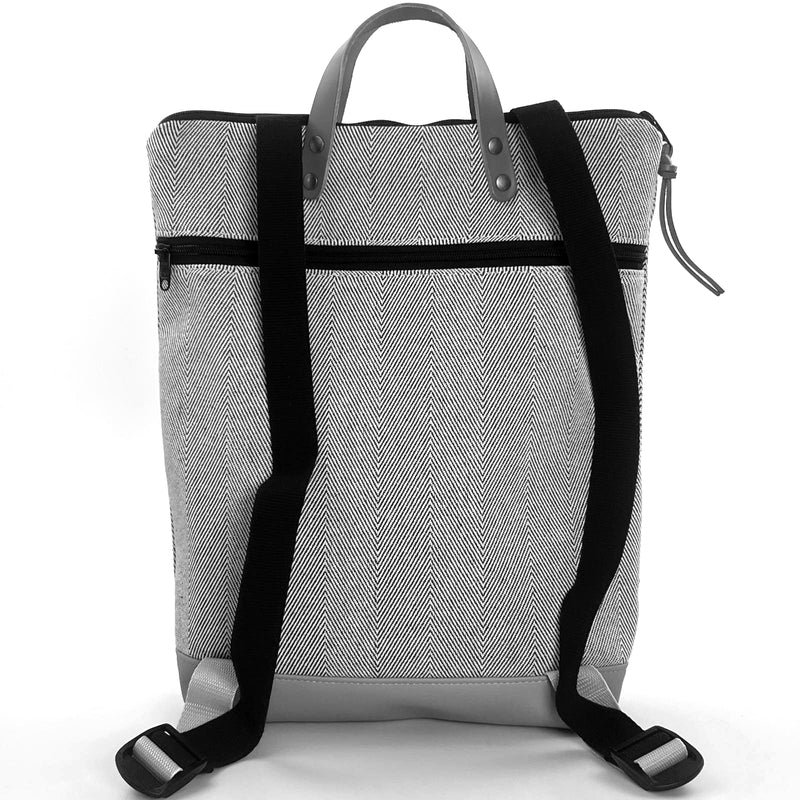 Mochila Book Holder Loneta con bolsillo extra Daniel Chong - Espiga con bolsillo lila