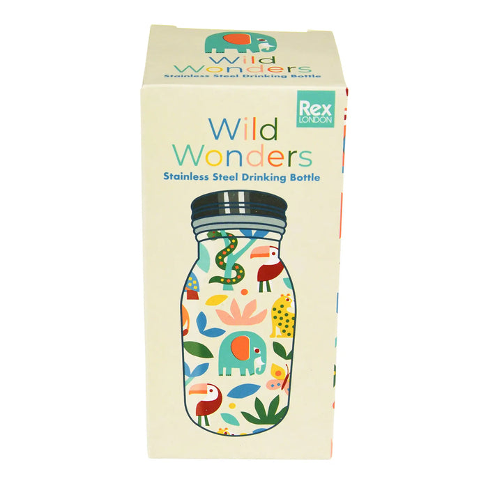 Botella de acero inoxidable 250 ml - Wild Wonders 🐘🦁