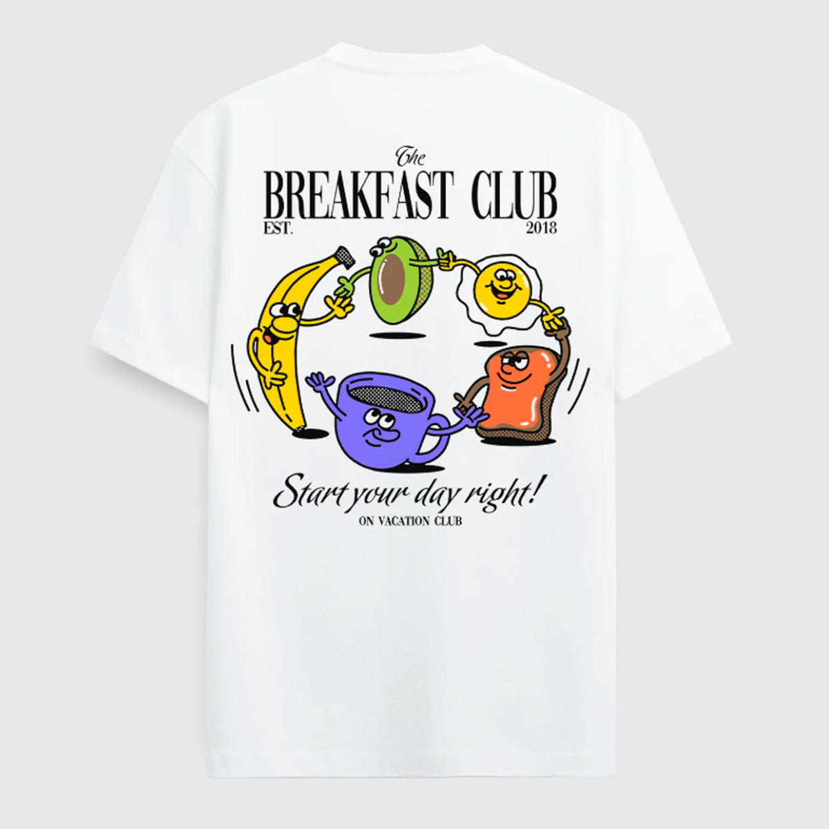 Camiseta On Vacation Club - Breakfast Club