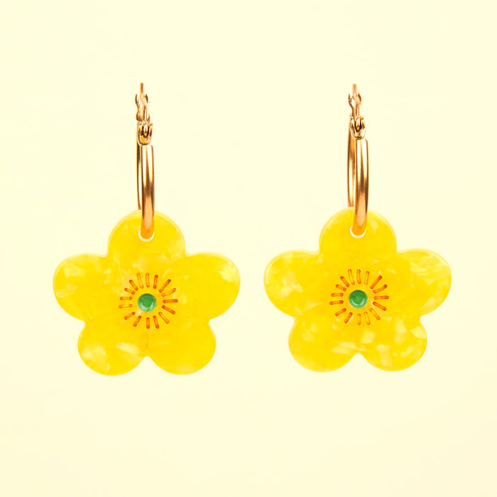 Pendientes - Flor de mantequilla