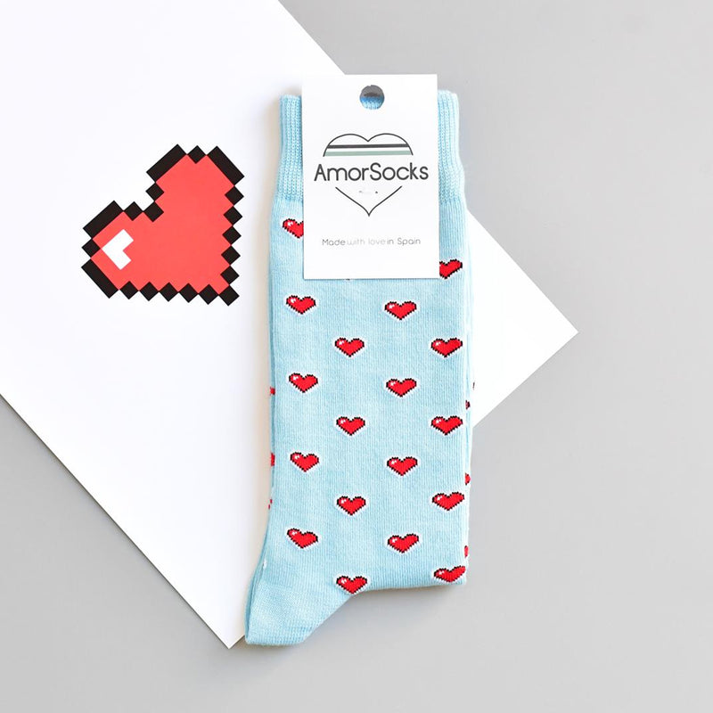 Calcetines - Corazón 8 bits 💗