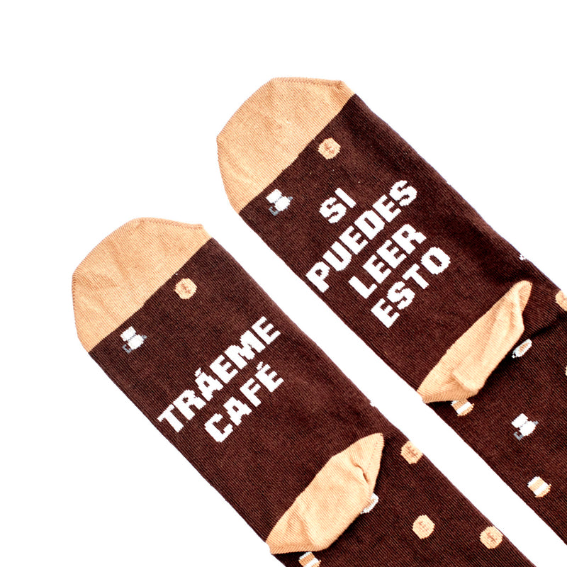 Calcetines - "Si puedes leer esto, tráeme café" ☕